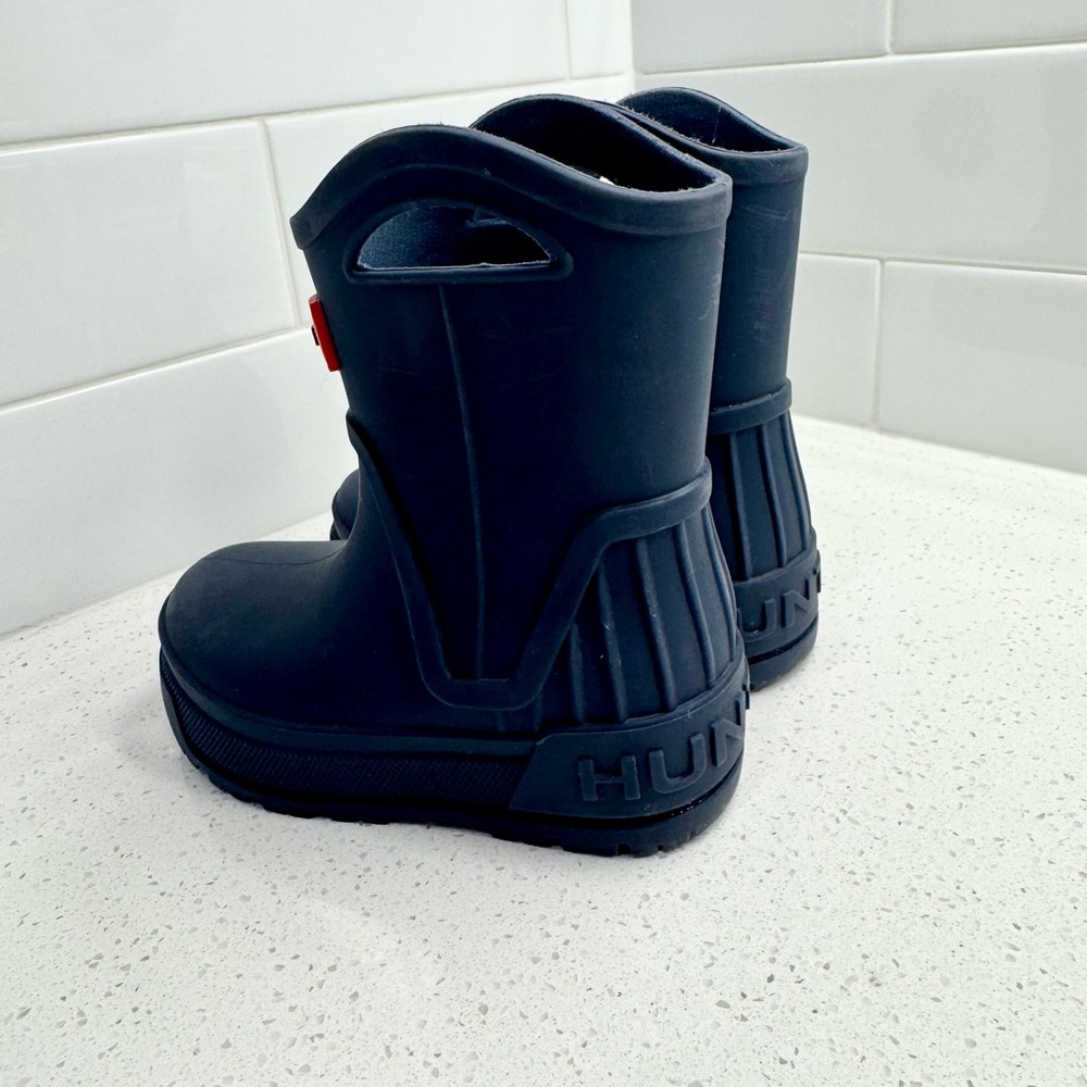 Hunter Boots-Little Kids Georgey Waterproof Rain Boots-Dark Blue 7C - Picture 2 of 6
